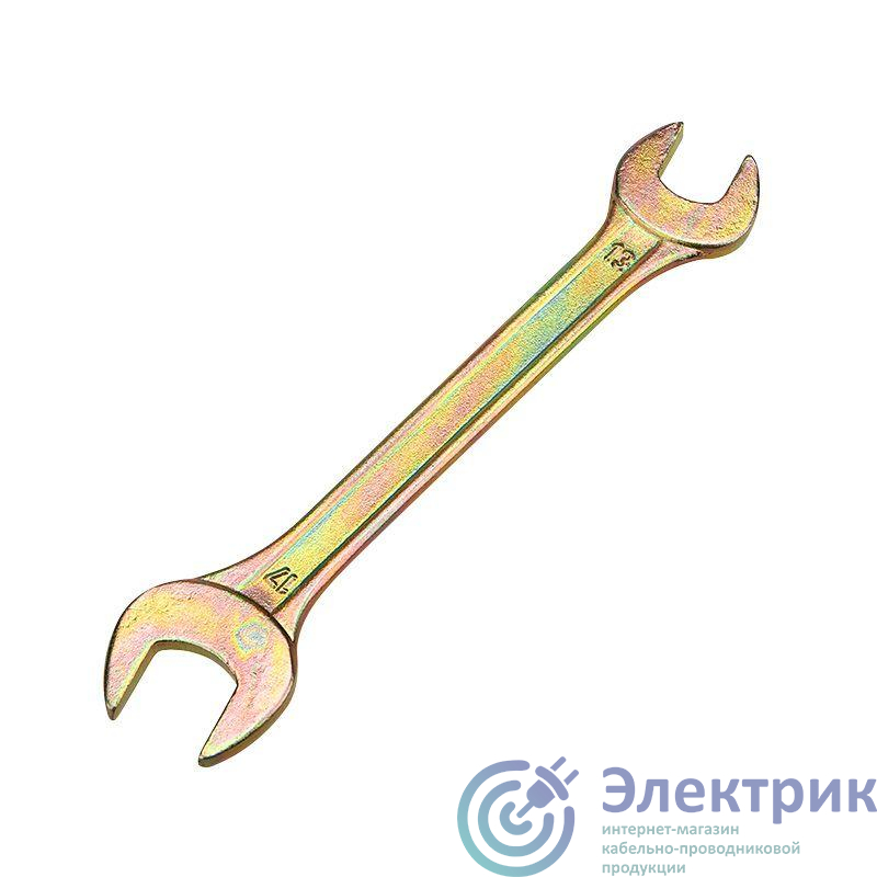 Ключ рожковый 13х17мм желт. цинк Rexant 12-5828-2